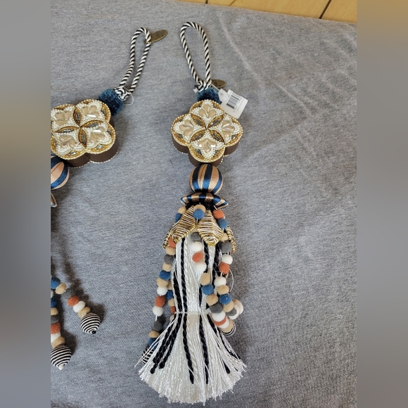 Two MacKenzie-Childs Cobblestone Beaded Tassels - Picture 10 of 11